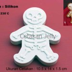 Cetakan Kue Kering Tengkorak / Skeleton