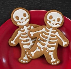 Cetakan Kue Kering Tengkorak / Skeleton