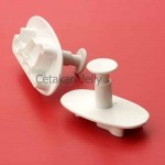 Cetakan Cookies Santa Sleigh Plunger