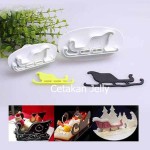 Cetakan Cookies Santa Sleigh Plunger