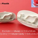 Cetakan Cookies Santa Sleigh Plunger