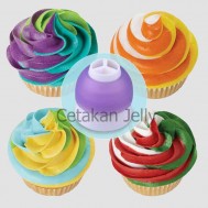 CJ Alat Hias Kue Tri Color Coupler untuk Spuit Biasa