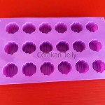 Cetakan Silikon Kue Puding Round Strip 18 cav