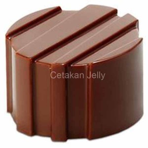Cetakan Silikon Kue Puding Round Strip 18 cav