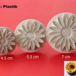 Cetakan Cookies Sunflower Plunger
