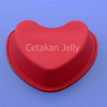 Cetakan Silikon Kue Puding Hati 17×15.5 cm (Heart Pan 17×15.5 cm)