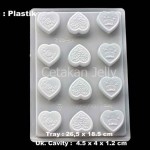 Cetakan Coklat Love Mix 12 cav Plastik