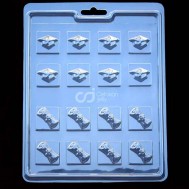 CJ Cetakan Coklat Wisuda Plastik