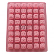 CJ Cetakan Silikon Coklat Puding Alphanumerik