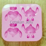 Cetakan Silikon Puding Kue Cute Stitch 4 cavity
