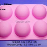 Cetakan Silikon Sabun Goose Egg 6 cavity (Telur Angsa)