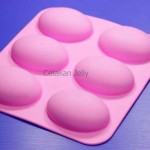 Cetakan Silikon Sabun Goose Egg 6 cavity (Telur Angsa)