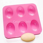 Cetakan Silikon Sabun Goose Egg 6 cavity (Telur Angsa)