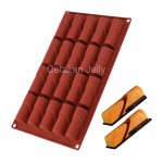 CJ Cetakan Silikon Coklat Puding Log 20 cavity