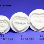 Cetakan Cookies Love Word Plunger
