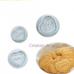 Cetakan Cookies Love Word Plunger