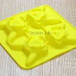 Cetakan Silikon Puding Kue Pikachu 4 cavity