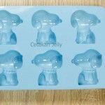 Cetakan Silikon Puding Kue Snoopy 6 cavity