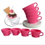 Cetakan Silikon Cupcake Tea Cup
