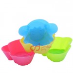 CJ Cetakan Silikon Cupcake Little Girl Set 4 pcs