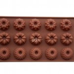 Cetakan Silikon Coklat Puding Mini Mix Swirl 15 cav