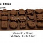 Cetakan Coklat / Puding Happy Home