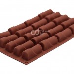 CJ Cetakan Silikon Coklat Puding Log 20 cavity