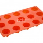 CJ Cetakan Silikon Coklat Puding Dahlia 15 cavity