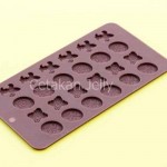 Cetakan Silikon Coklat Mini Fleur de lis Sheet