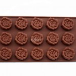 CJ Cetakan Silikon Coklat Puding Mini Rose 15 Cav II
