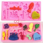 Cetakan Fondant / Clay Musical Instrument