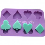 CJ Cetakan Silikon Sabun Coklat Pudding Jelly Poker