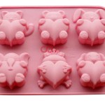 Cetakan Silikon Kue Puding Love Animal