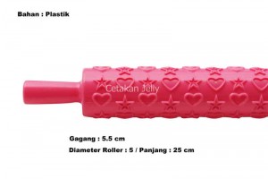 Rolling Pin Motif Bintang Hati