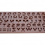 CJ Cetakan Silikon Coklat Alphabet