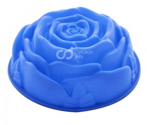 CJ Cetakan Silikon Puding Kue Big Rose I