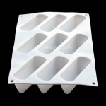 Cetakan Puding Kue Triangle Mousse 9 cav Silikon