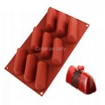 Cetakan Puding Kue Triangle Mousse 9 cav Silikon