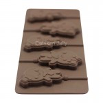 Cetakan Coklat Permen Boy & Girl Lolipop Silikon