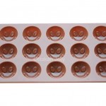 CJ Cetakan Silikon Coklat Puding Smile 15 cav