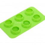 CJ Cetakan Es Coklat Puding Diamond 6 cav Silikon