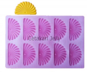 Cetakan Silikon Coklat Fondant Pagar Kipas II – Hand Fan Sheet II