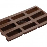 Cetakan Puding Kue Mousse Log 9 cav Silikon