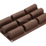 Cetakan Puding Kue Mousse Log 9 cav Silikon