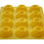 CJ Cetakan Puding Kue Bundt 12 cavity Silikon