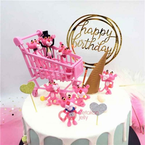 CJ Cake Topper Happy Birthday Double Lingkaran