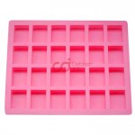 CJ Cetakan Coklat Puding Box 3×4 cm 24 cavity Silikon