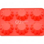CJ Cetakan Puding Kue Flower Cupcake 6 cav Silikon