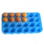 CJ Cetakan Silikon Premium Round Cupcake 24 cav