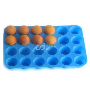 CJ Cetakan Silikon Premium Round Cupcake 24 cav